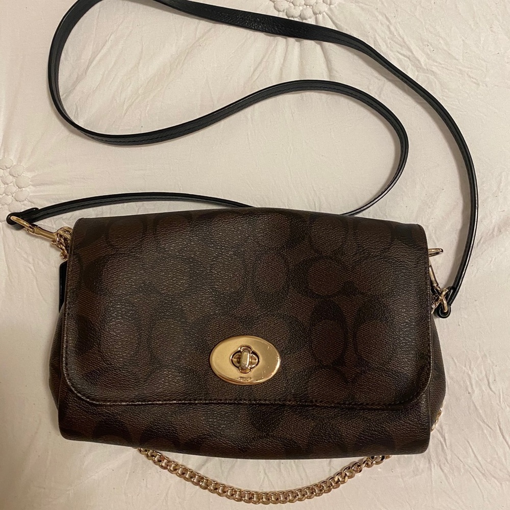 Coach signature crossbody bag